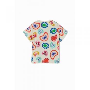Desigual Galactic Mickey Girl's T-Shirt, White, 12 Years