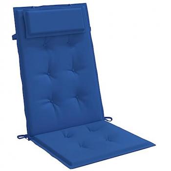 Cojines de silla con respaldo alto 6 uds tela Oxford azul klein