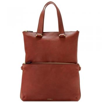 Fossil Memoir Bolso de mano piel 30,5 cm brown