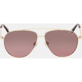 Skechers Golden Aviator Metal Sunglasses with Polarized Lenses - Unisex, Size 58 MM