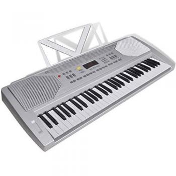 Teclado Electrónico con Atril para Partituras - 61 Teclas de Piano