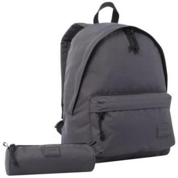 TOTTO Pack Mochila Kalex + Estuche Gris Poliéster MA04COM093-22200-G98