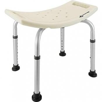 Cablematic - Taburete de Ducha ergonómico Regulable en Altura para baño