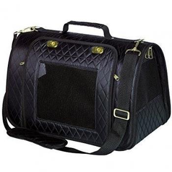 Bolsa de transporte para perros Nobby Kalina negra hasta 7kg 44 x 25 x 27 cm