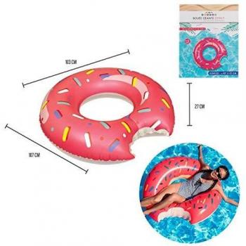 Flotador Gigante Donut Rosa 108cm