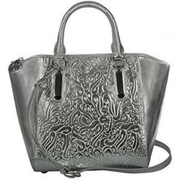 SILVIO TOSSI - Bolso al hombro de Otra Piel para mujer Plateado Metallic-Silber