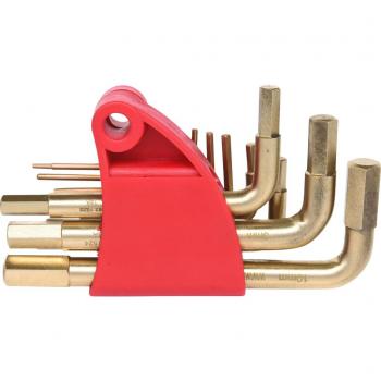 Juego de destornilladores acodados BRONZEplus KS TOOLS 963.1513 para tornillos con encastre hexagonal, 9 piezas