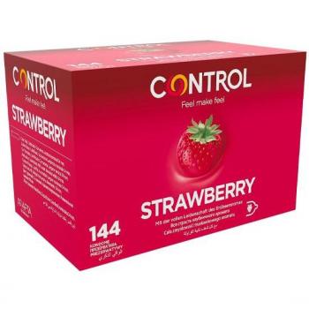 Control Adapta Fresa Preservativos Látex 54mm Anatómicos Lubricados Caja 144 Unidades