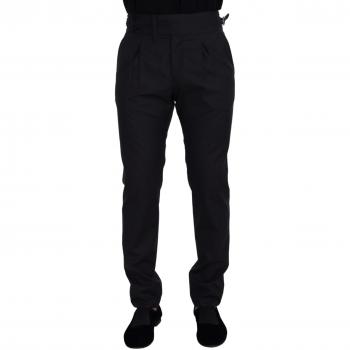 Dolce & Gabbana Dark Grey Solid Formal Pants - IT48 | M