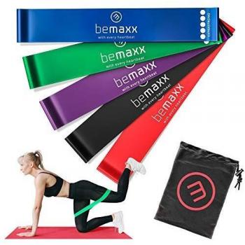 Bandas Elásticas Musculacion en Bucle Set/Cintas de Resistencia + eBook Guía de Ejercicios | Natural Loop Glúteos Bands, Fitness Gimnástica Gluteband Gomas Boxeo Pilates Yoga