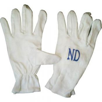 ND Cricket Batting Cotton Inner Gloves Plain White by Atech