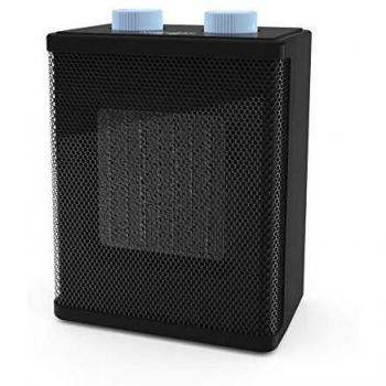 UNIVERSALBLUE | Calefactor Cerámico Bajo Consumo| 3 Modos Funcionamiento | 1800 W | Color Negro | 2 Potencias | Termostato Ajustable | Sistema de Seguridad