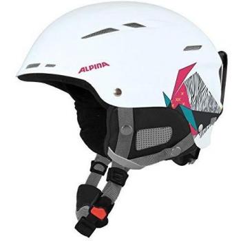 Alpina Sports Biom Casco de esquí, Unisex niños, Blanco, 58-62