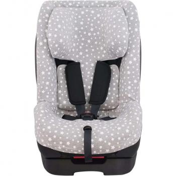 Funda para silla de coche Hauck Varioguard Jyoko White Star - Compatible con Hauck Varioguard, diseño blanco estrellado