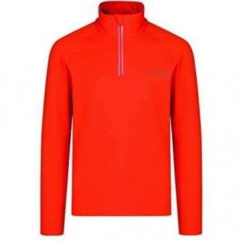 Dare2B Ricochet III Core Stretch Media Cremallera Parte Superior de Capa Media, Naranja Vibrante, Talla 3-4