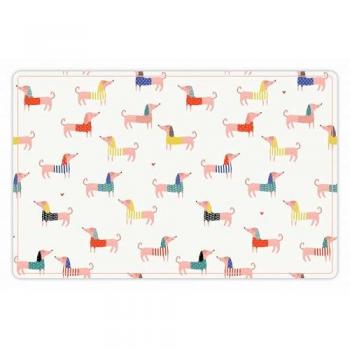 Alfombra de Vinilo Impermeable para Mascotas Beauty Dog Walk 48x75 cm