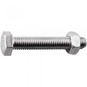 HSI 912871 - Tornillo hexagonal con tuerca M6 x 60 mm - 2 pzas