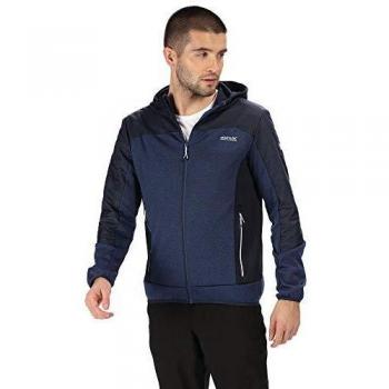 Regatta Haska Hybrid - Chaqueta Impermeable y Resistente al Viento con Capucha, Hombre, Color Prussian/Navy, tamaño XXXL