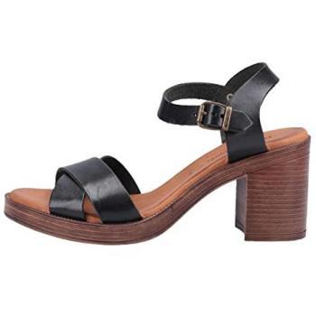 Hush Puppies Women's Georgia Black Heeled Sandal Size 6 UK