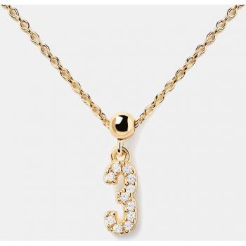 Charm PDPAOLA Nº 3 Plata con Baño Oro y Circonitas