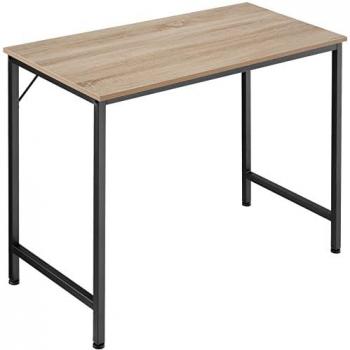 Escritorio Jenkins - Escritorio minimalista de estilo industrial, tablero de aglomerado con recubrimiento protector de melamina, estructura sólida y resistente de acero con revestimiento en polvo, dimensiones 80 cm