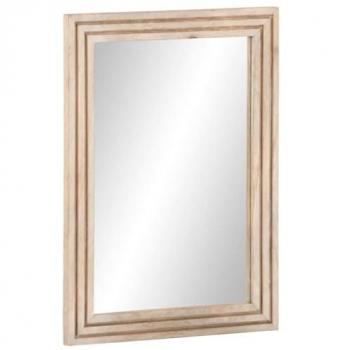 Espejo de baño 50x70 cm madera maciza de mango y vidrio