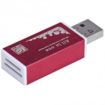 Pochers® USB 2.0 todo en uno Multi lector de tarjetas de memoria