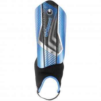 Uhlsport Pro Lite Plus Espinilleras, Unisex, Cian/Negro / Blanco, XXS
