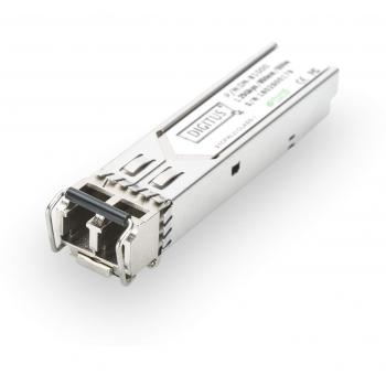 Digitus DN-81000-01 Módulo Transceptor de Red Mini-GBIC/SFP Fibra Óptica 1250 Mbit/s, LC Duplex 850 NM, Compatible con HP Compa, Alcance de 550M