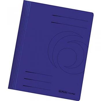 Carpeta Herlitz Easy Orga A4 Cartón Manila 240g Reciclado Azul Oscuro