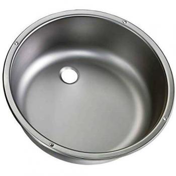 Fregadero Redondo Dometic VA928, Diámetro 400 x 130 mm para Caravanas y Barcos