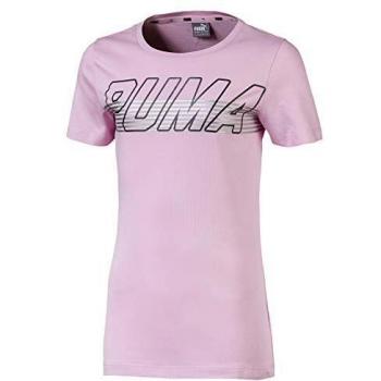 PUMA Alpha Logo tee G Camiseta, Niñas, Rosa, 15-16Y