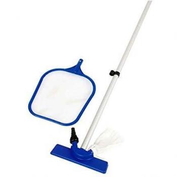 Bestway 58098 - Kit de Limpieza Recogehojas, Limpiafondos y Pértiga 254 cm
