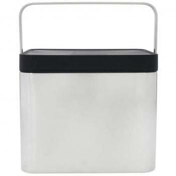 Compostera Antimicrobiana de Acero Inoxidable Masterclass, 2,6 L, con Manguito, Plateada