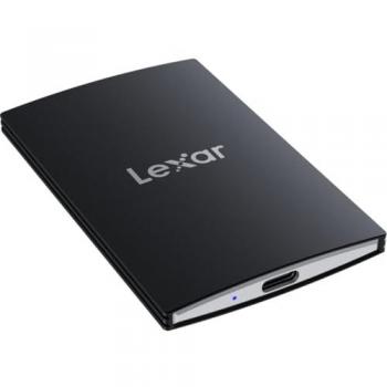 Lexar SL500M Disco SSD Externo 512GB USB-C 3.2 Gen2x2 Negro, velocidad de lectura hasta 2000MB/s y escritura hasta 1800MB/s