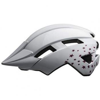 BELL Sidetrack II Casco de Bicicleta para niños, Estrellas Blancas, Talla única