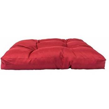 Cojín para palé rojo 58x58x10 cm poliéster