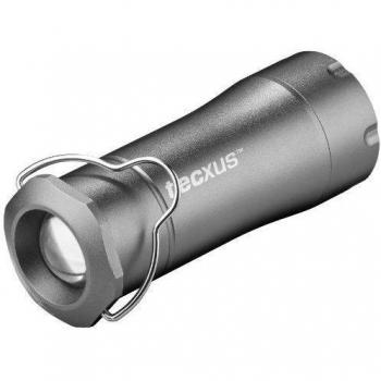 Tecxus 20130 - Linterna de LED con función de luz para camping, aluminio, color gris