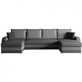 Sofá rinconero Comfivo 297 con función de descanso y caja de ropa de cama, dimensiones 304x140x80cm