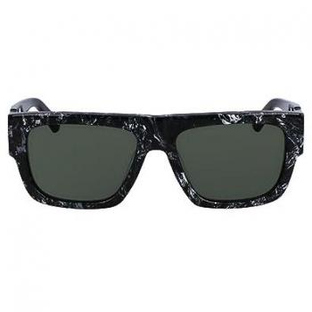 Calvin Klein Jeans CKJ23654S Women's Sunglasses Black/White Gunmetal CAT3