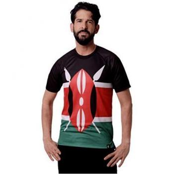 Hoopoe camiseta atletismo kenia hombre manga corta running gimnasio maasai talla l