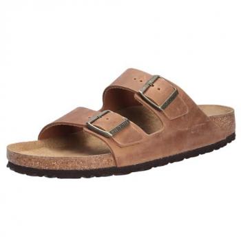 Birkenstock Arizona Oiled Leather Unisex Sandals with Buckle Closure