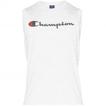 Camiseta de Tirantes Champion Sleeveless Crewneck Hombre Blanco