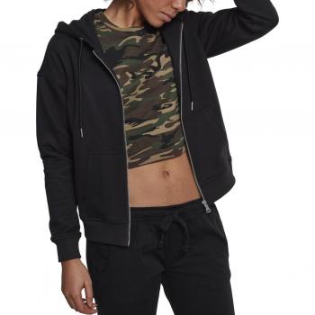 Urban Classics Women's Classic Zip Hoodie - Black - XS to XL