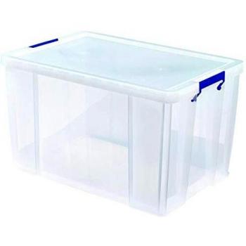 Caja de Almacenamiento ProStore 85L, Transparente, Polipropileno Reforzado