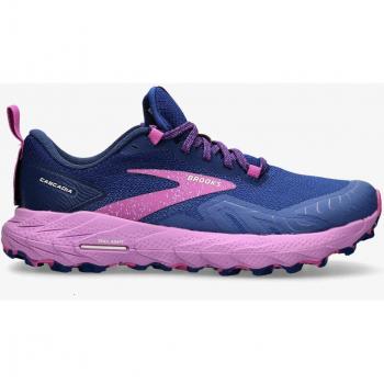 Brooks Women's Cascadia 17 Running Shoes, Navy/Purple/Violet, Size: UK 5 (7 Narrow)