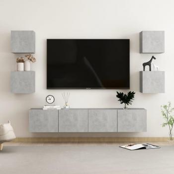 vidaXL Set de Muebles de Salón 6 Piezas en Madera Ingeniería