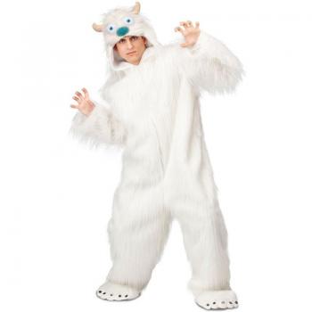 Disfraz de Yeti para adultos y niños con capucha, mono completo, disponible en tallas S y M