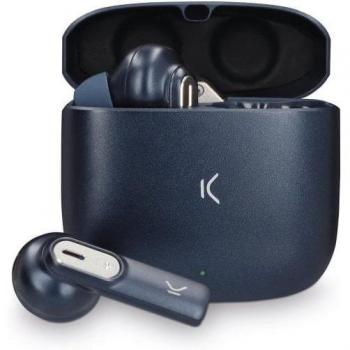 KSIX Spark Auriculares Inalámbricos Bluetooth 5.2 con Micrófono Dual Cancelación de Ruido y Sonido Lossless HD, Autonomía hasta 7 Horas, Control Táctil, Color Az
