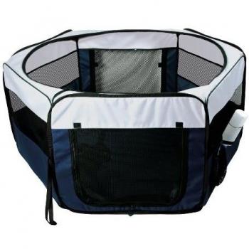 Trixie Nylon Outdoor Run, 90 x 40 cm Dia, Blue/ Grey